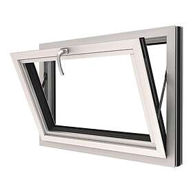 NorDan Underkantshängt Kippfönster HelAlu 3-Glas Aluminium Inåtgående 9x8 AKIP