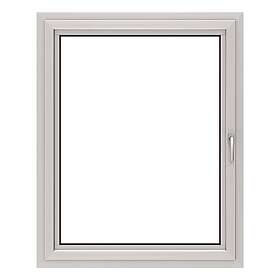 NorDan Sidohängt Fönster HelAlu 3-Glas Aluminium inåtg Kipp-Dreh Härdat in+ut Glas AKD 15X13+Härd