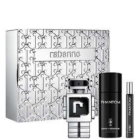 Paco Rabanne Phantom Gift Set (Phantom EDT 100ml, Phantom Deodorant 150ml, Phantom Travel Spray 10ml)