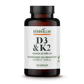 Närokällan D3 & K2 60 kapslar