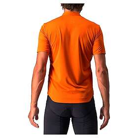 Castelli Tech 2 Short Sleeve Polo Orange XL Man