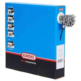 Elvedes 1x19 Wires Stainless With T-nipple 7×6 Brake Cable 100 Units Durchsichtig 2250 mm