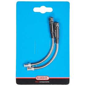 Elvedes V-brake 90º Pipe 2 Units Silver