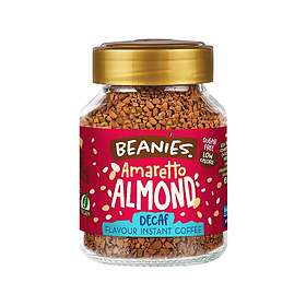 Beanies Decaf Amaretto Almond koffeinfritt smaksatt snabbkaffe 50g