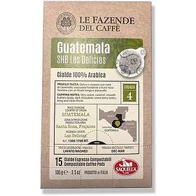 Saquella Guatemala SHB Las Delicias espresso pods 15 st