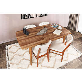 Hanah Home Ruokapöytä Inci Valnöt 160 79