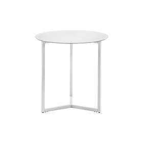 Kave Home Sidobord MARAE vit/vitt glas Vit