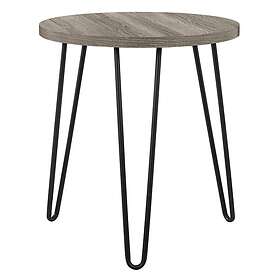 Dorel Home Sidobord Owen Retro Round Black, Grey Oak 50 56