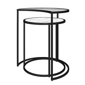 Dorel Home Satsbord Moon Phases Vit Marmor 39