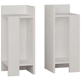 Homitis Sängbord Elos, Set om 2 Vit 25 60