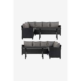Nordform SOFFGRUPP MED DYNOR VÄNDBAR 3 DELAR Svart/Grå