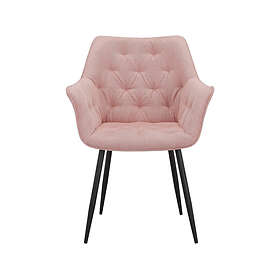 Loft24 Matsalsstol Suzuka, 2 st. Rosa Tyg 66 90