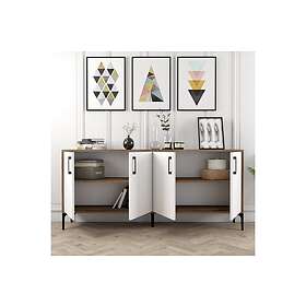 Hanah Home Avlastningsbord Kiev Valnöt Vit 180 78