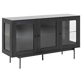 Nordform Sideboard Zelda ask svart transparent 140 82