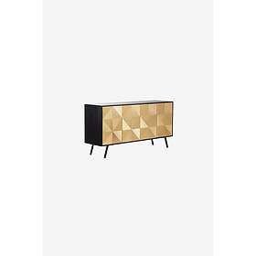 Jotex TORCY sideboard 45x160 cm Svart/mässing
