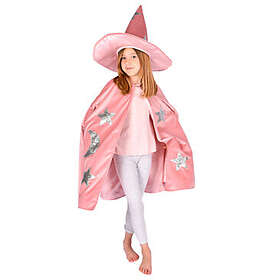 Robetoy Rosa Cape med Hatt i Satin