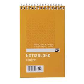 EMO Notisblokk 8x13cm 60g 50bl linj spir