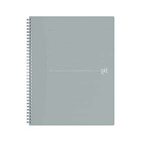 Oxford Products Notatbok Origins A4+ rut 90g grå
