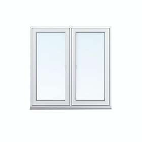 Svenska Fönster Sideswing 3-Luft Aluminiumbeklätt Trä 3-Glas SF Balans Aluminium 130x130 2-Luft 76112001131350