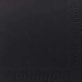 Duni Serviett 3L 24cm sort (250)