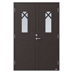 NorDan Parytterdörr Bor Pluto 892PG 17X21 V RAL 8019 8921721711999_8019