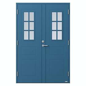 NorDan Parytterdörr Bor Tvillingarna 992PG 14X21 V RAL 5007 9921421711999_5007