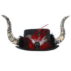Voodoo Hatt med Horn Svart