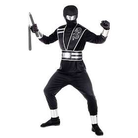 Widmann Svart Ninja Maskeraddräkt maskeradkläder
