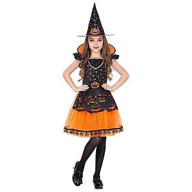 Widmann Halloween Häxa Barndräkt Orange Äventyrliga maskeradkläder