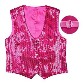 Widmann Glitterväst Cerise - Maskeradkläder För Män