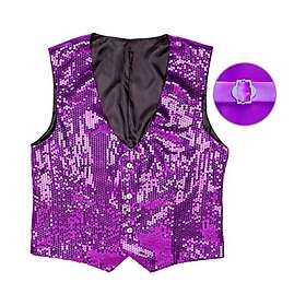 Widmann Glitterväst Lila Maskeradkläder För Män