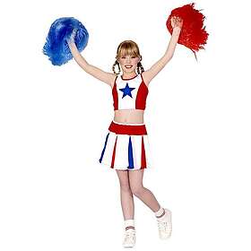 Widmann Amerikansk Cheerleader Barndräkt maskeradkläder