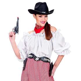 Widmann Blus Vit - Western maskeradtillbehör