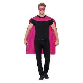 Smiffys Superhjälte Set Rosa maskeradkläder