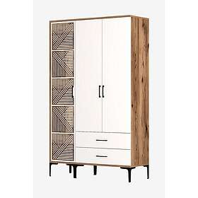 Hanah Home Garderob Kumsal Valnöt Vit 120 48
