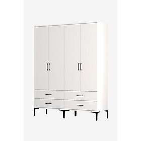 Hanah Home Garderob Kurul Vit 160 48