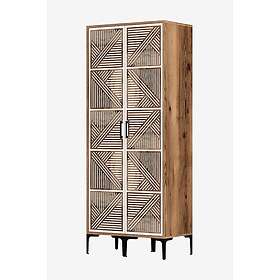 Hanah Home Garderob Ruhsat Valnöt Vit 80 48