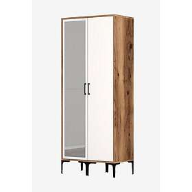 Hanah Home Garderob Wuhan Valnöt Vit 80 48