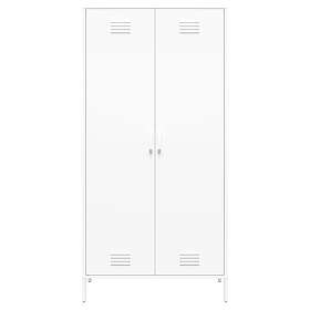 Novogratz Skåp med två dörrar Mission District Tall White 90 185