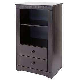 Loft24 Byrå Clarissa 1 hylla 2 lådor Brun Furu 55 100