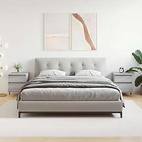 vidaXL Sängbord 2 st grå Sonoma 40x35x50cm konstruerat trä 830665