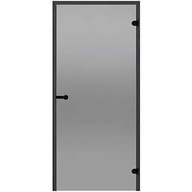 Harvia Bastudörr Black Line brons 9x19 svart furukarm