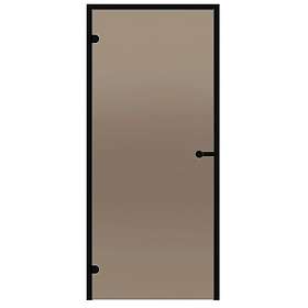 Harvia Bastudörr Black Line brons 8x19 aluminiumkarm