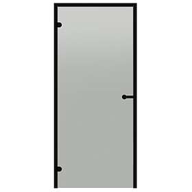 Harvia Bastudörr Black Line satin 8x19 aluminiumkarm