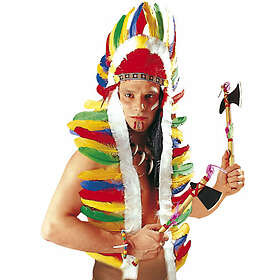 Indian fjäderskrud huvudbonad