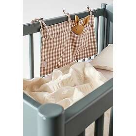 Jotex VERMONT förvaringsficka ekologisk Brun/vit rutig