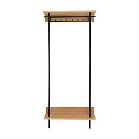 Nordic Furniture Group Hallförvaring Mondo Vitpigmenterad svart 80 180