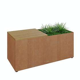 Ofyr Bänk Herb Garden med Odlingsyta Bench Corten 3000054