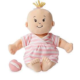 Manhattan Toy Baby Stella persika mjuk första babydocka för ålder från 1 år, 38,1 cm, 152420, persika