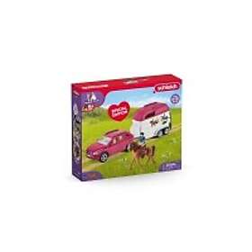 Schleich Horse Club 72223 Set of figures Car with trailer Basic